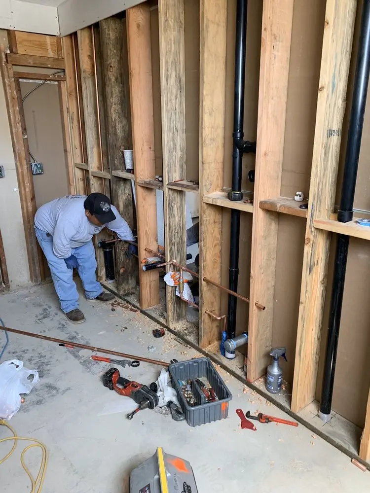 Commercial rough-in plumbing for Gas Line Repair in Dover Furnace